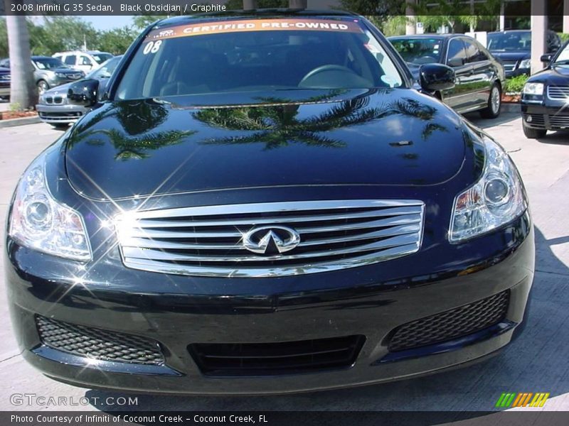Black Obsidian / Graphite 2008 Infiniti G 35 Sedan