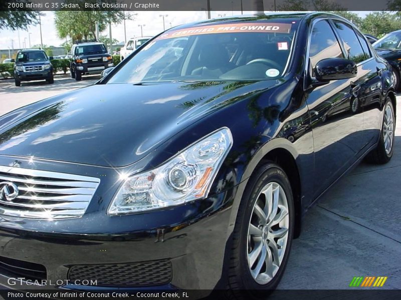 Black Obsidian / Graphite 2008 Infiniti G 35 Sedan