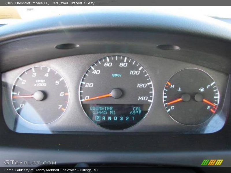 Red Jewel Tintcoat / Gray 2009 Chevrolet Impala LT