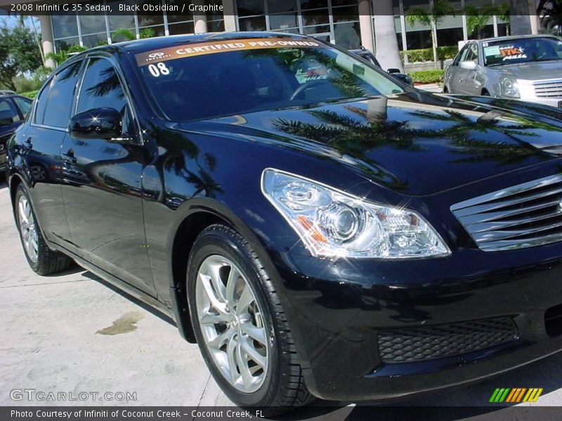 Black Obsidian / Graphite 2008 Infiniti G 35 Sedan