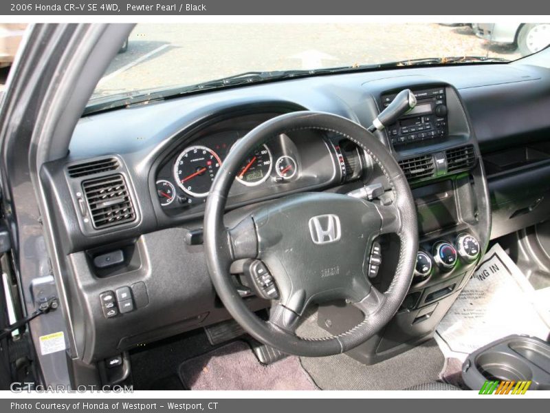 Pewter Pearl / Black 2006 Honda CR-V SE 4WD