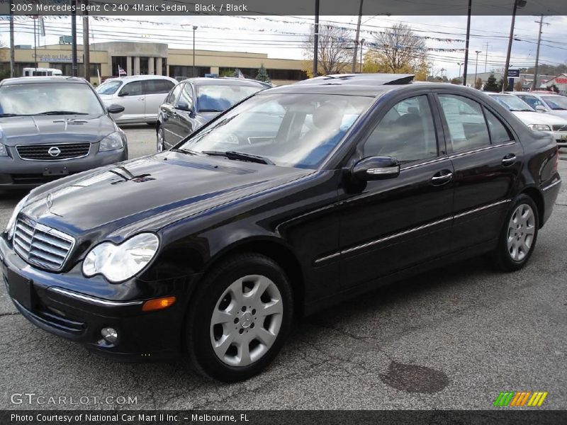 Black / Black 2005 Mercedes-Benz C 240 4Matic Sedan