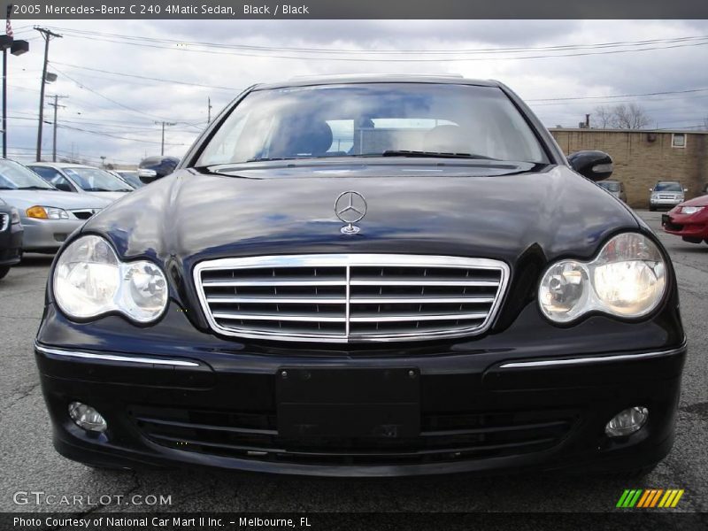 Black / Black 2005 Mercedes-Benz C 240 4Matic Sedan