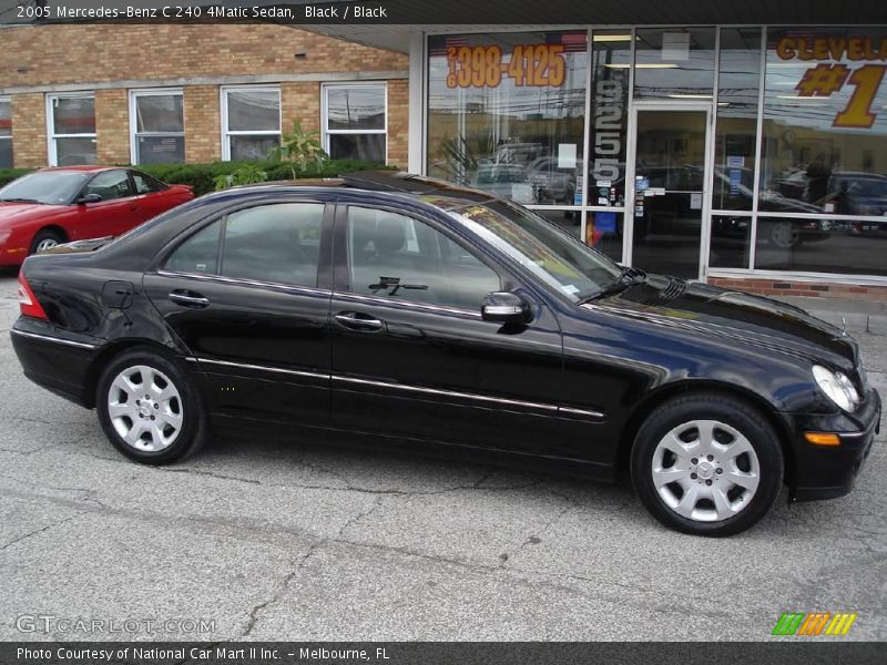 Black / Black 2005 Mercedes-Benz C 240 4Matic Sedan