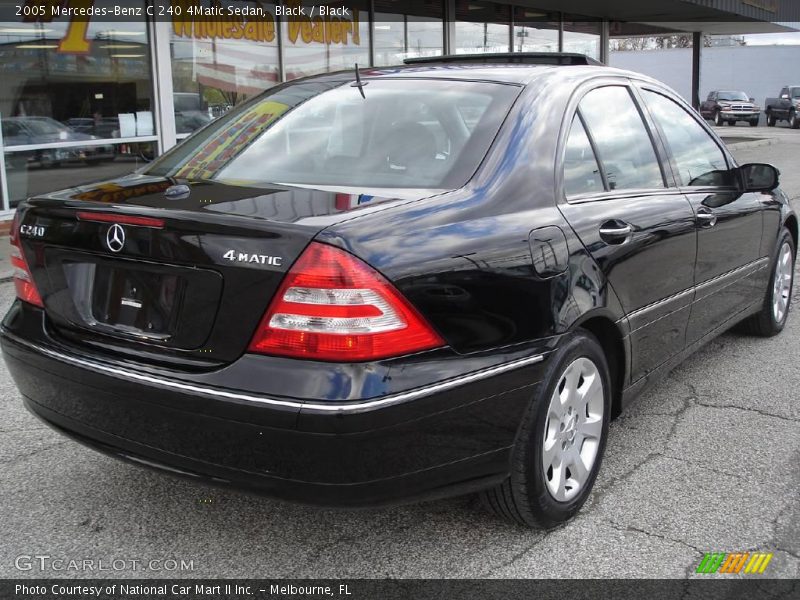Black / Black 2005 Mercedes-Benz C 240 4Matic Sedan