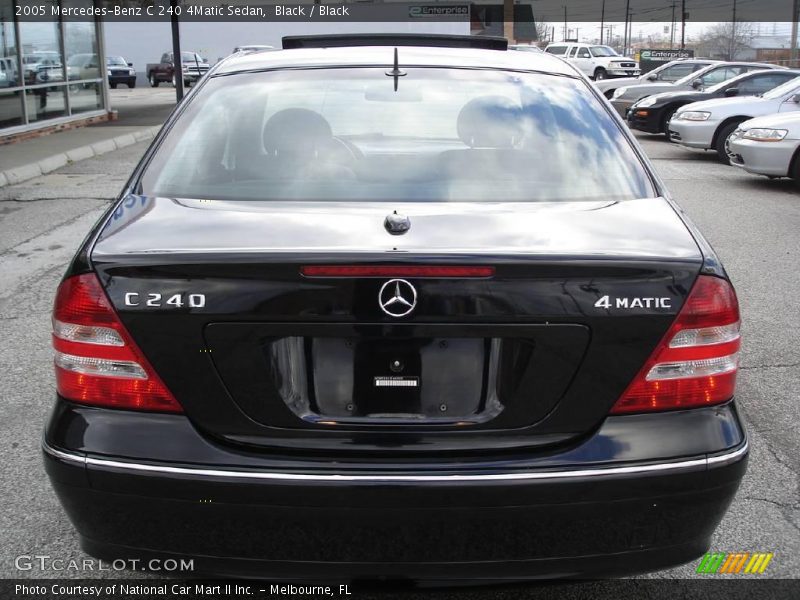 Black / Black 2005 Mercedes-Benz C 240 4Matic Sedan