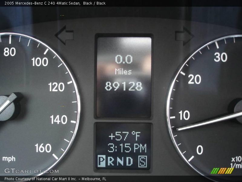 Black / Black 2005 Mercedes-Benz C 240 4Matic Sedan