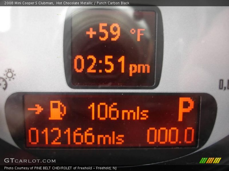 Hot Chocolate Metallic / Punch Carbon Black 2008 Mini Cooper S Clubman
