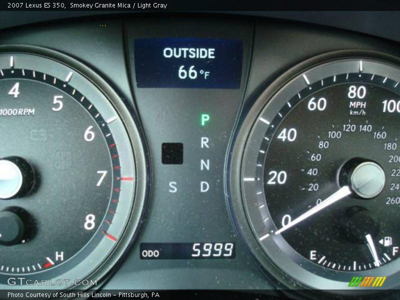 Smokey Granite Mica / Light Gray 2007 Lexus ES 350