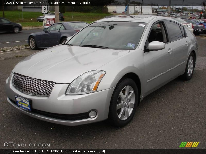 Liquid Silver Metallic / Black 2006 Nissan Maxima 3.5 SL
