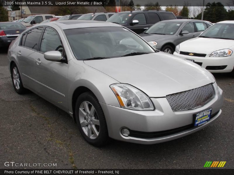 Liquid Silver Metallic / Black 2006 Nissan Maxima 3.5 SL