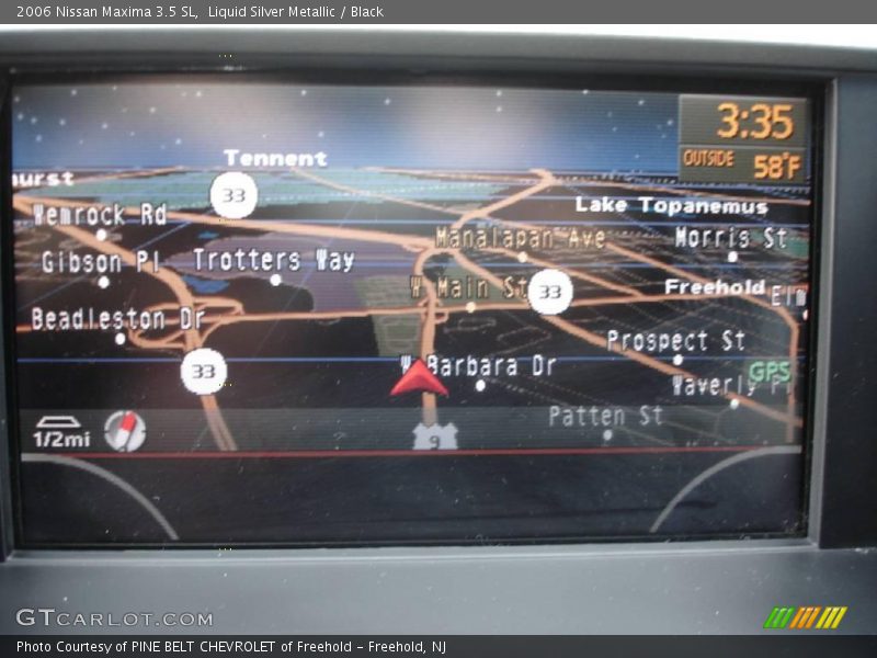 Liquid Silver Metallic / Black 2006 Nissan Maxima 3.5 SL