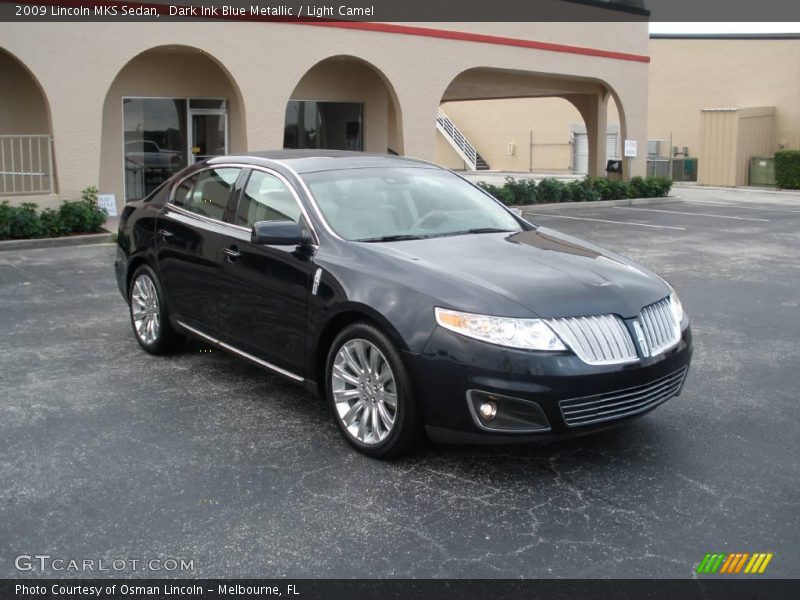 Dark Ink Blue Metallic / Light Camel 2009 Lincoln MKS Sedan