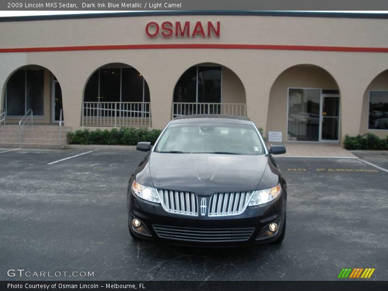 Dark Ink Blue Metallic / Light Camel 2009 Lincoln MKS Sedan