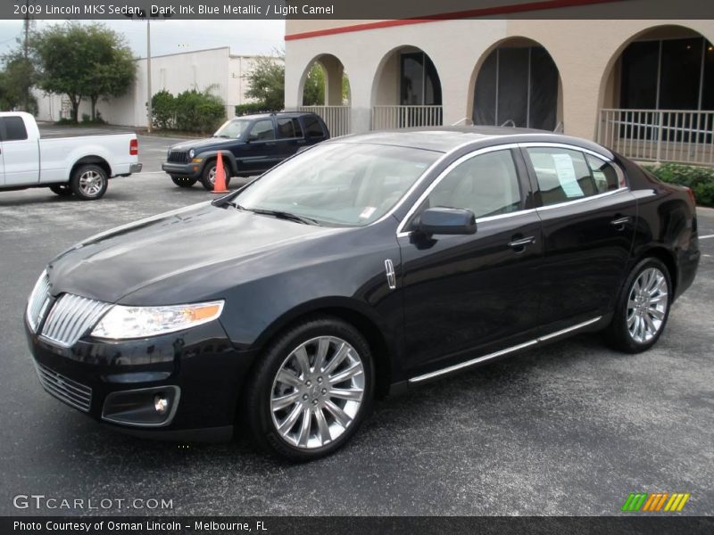 Dark Ink Blue Metallic / Light Camel 2009 Lincoln MKS Sedan