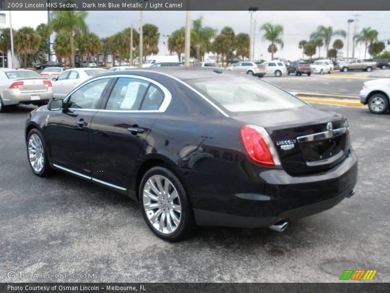 Dark Ink Blue Metallic / Light Camel 2009 Lincoln MKS Sedan