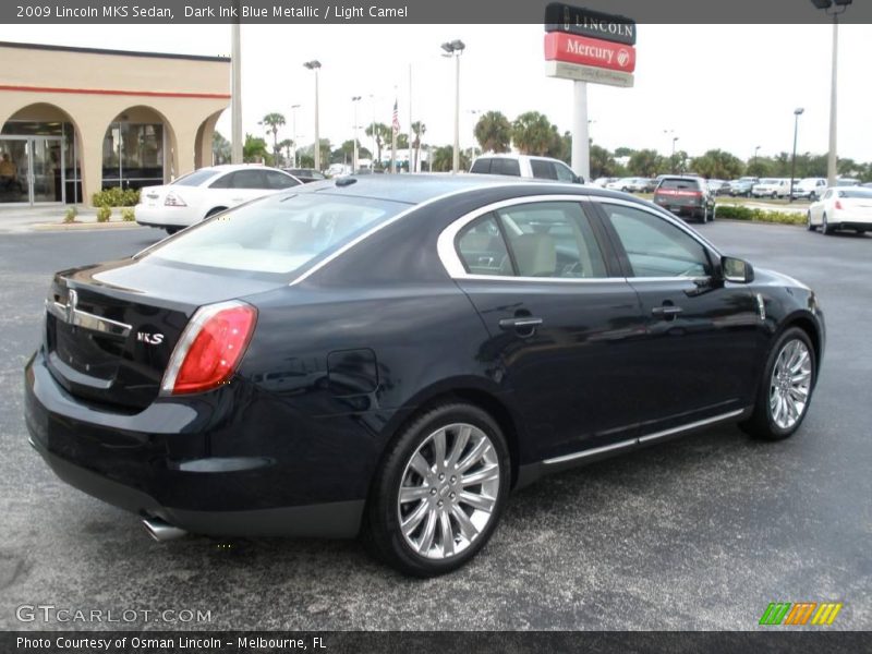 Dark Ink Blue Metallic / Light Camel 2009 Lincoln MKS Sedan