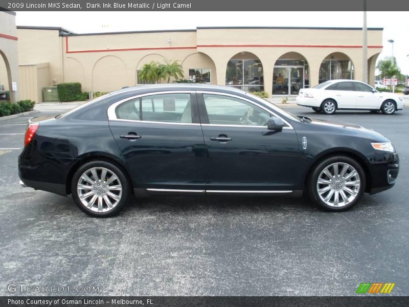 Dark Ink Blue Metallic / Light Camel 2009 Lincoln MKS Sedan