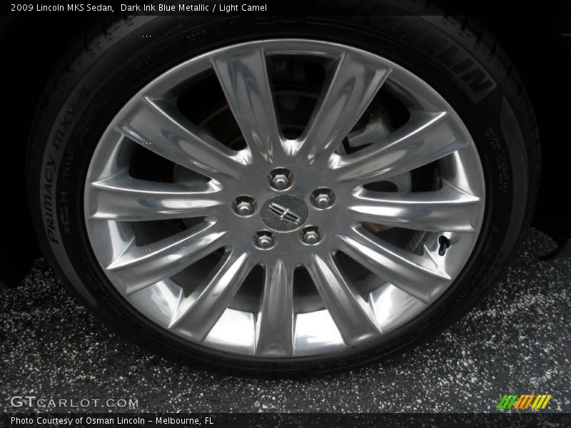 Dark Ink Blue Metallic / Light Camel 2009 Lincoln MKS Sedan