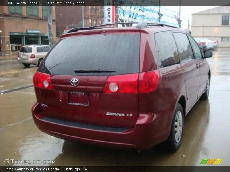 Salsa Red Pearl / Stone 2008 Toyota Sienna LE