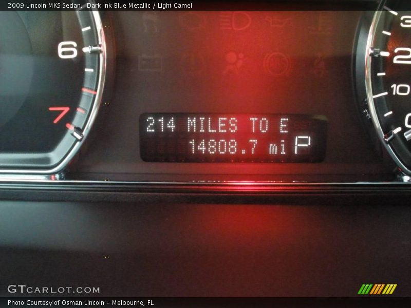 Dark Ink Blue Metallic / Light Camel 2009 Lincoln MKS Sedan