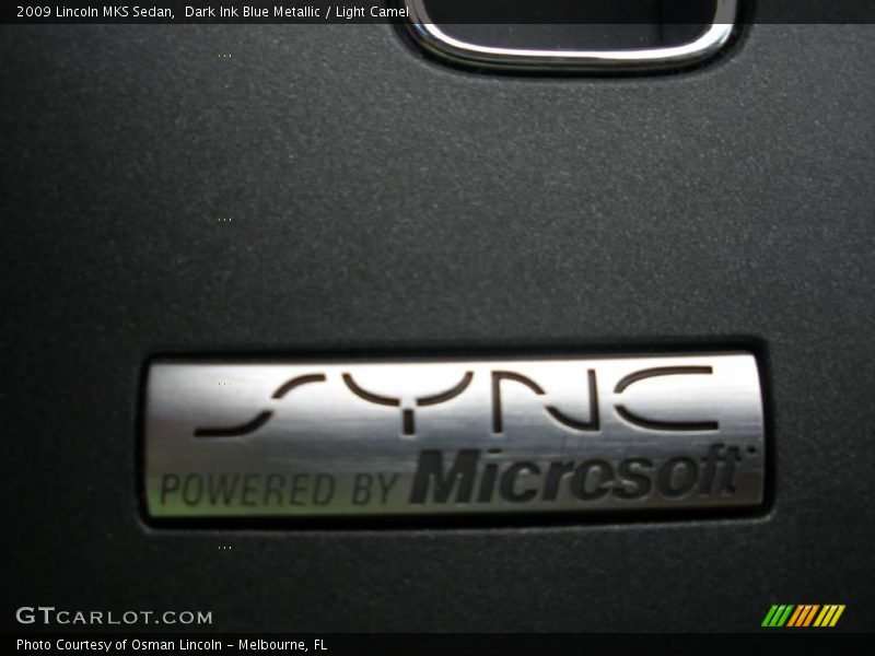 Dark Ink Blue Metallic / Light Camel 2009 Lincoln MKS Sedan