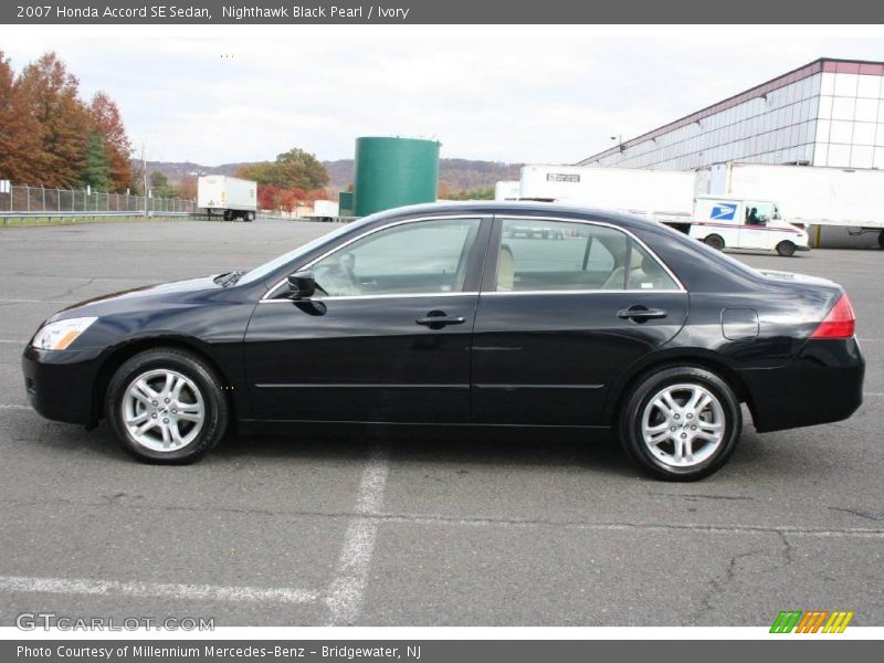 Nighthawk Black Pearl / Ivory 2007 Honda Accord SE Sedan