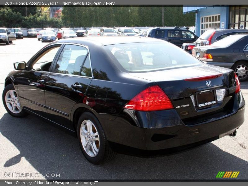 Nighthawk Black Pearl / Ivory 2007 Honda Accord SE Sedan