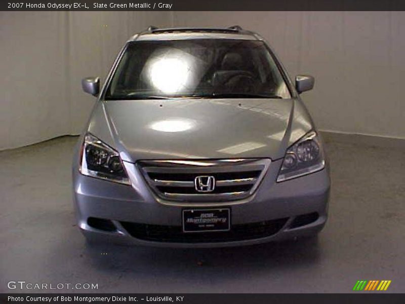 Slate Green Metallic / Gray 2007 Honda Odyssey EX-L