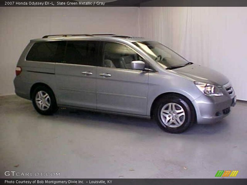 Slate Green Metallic / Gray 2007 Honda Odyssey EX-L