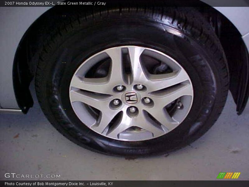Slate Green Metallic / Gray 2007 Honda Odyssey EX-L