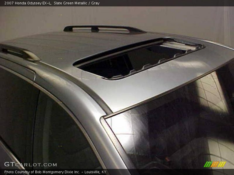 Slate Green Metallic / Gray 2007 Honda Odyssey EX-L