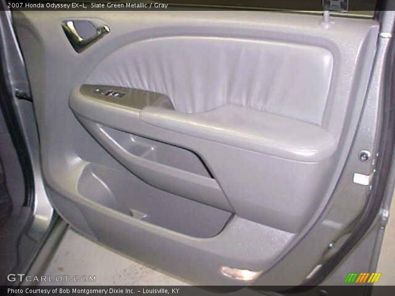 Slate Green Metallic / Gray 2007 Honda Odyssey EX-L