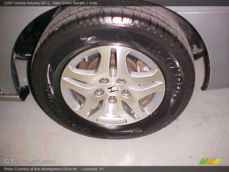 Slate Green Metallic / Gray 2007 Honda Odyssey EX-L