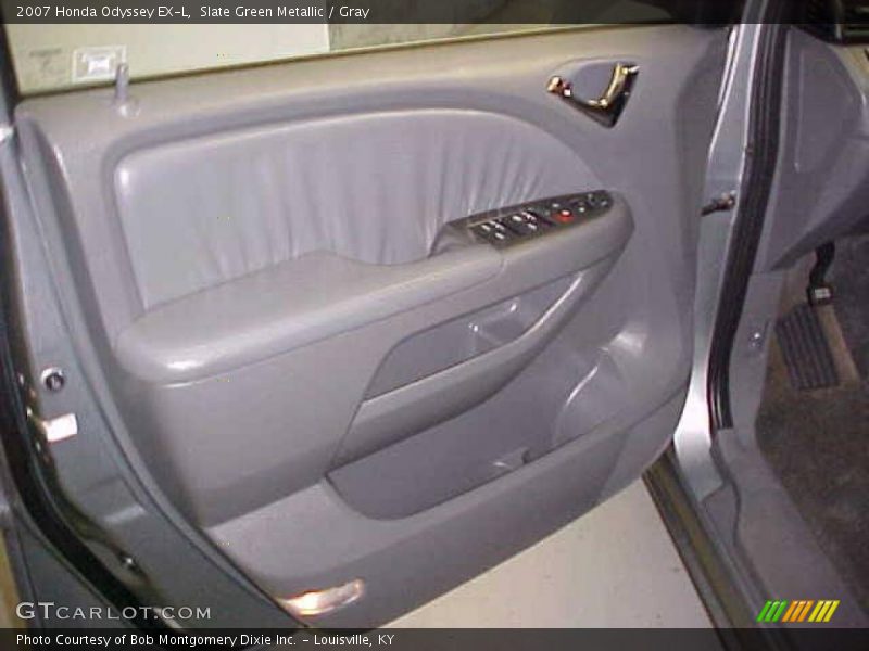 Slate Green Metallic / Gray 2007 Honda Odyssey EX-L