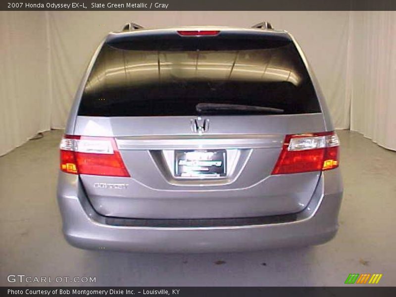Slate Green Metallic / Gray 2007 Honda Odyssey EX-L