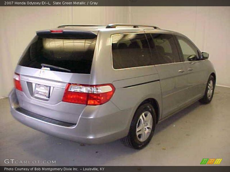 Slate Green Metallic / Gray 2007 Honda Odyssey EX-L