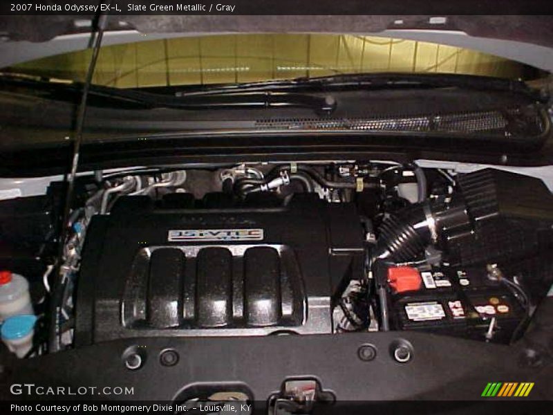 Slate Green Metallic / Gray 2007 Honda Odyssey EX-L
