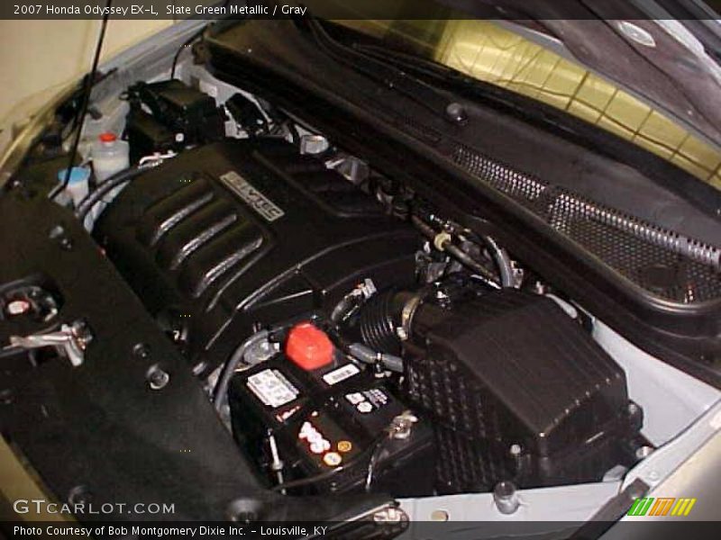 Slate Green Metallic / Gray 2007 Honda Odyssey EX-L