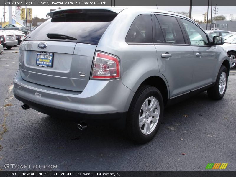 Pewter Metallic / Charcoal Black 2007 Ford Edge SEL AWD