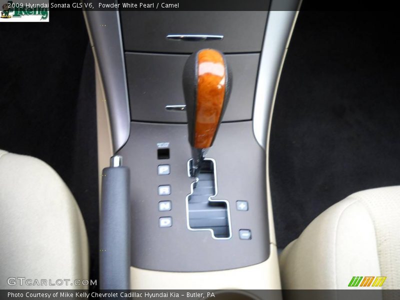 Powder White Pearl / Camel 2009 Hyundai Sonata GLS V6