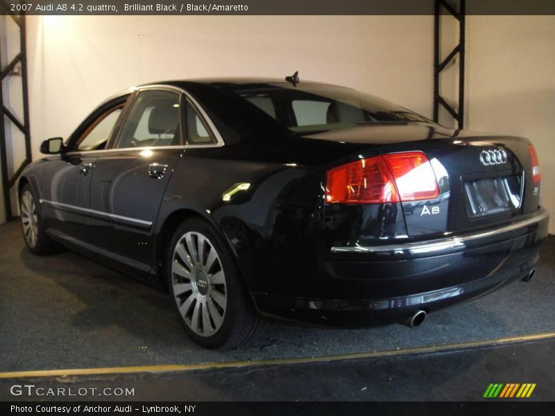 Brilliant Black / Black/Amaretto 2007 Audi A8 4.2 quattro