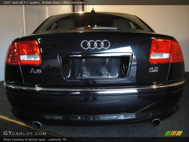Brilliant Black / Black/Amaretto 2007 Audi A8 4.2 quattro