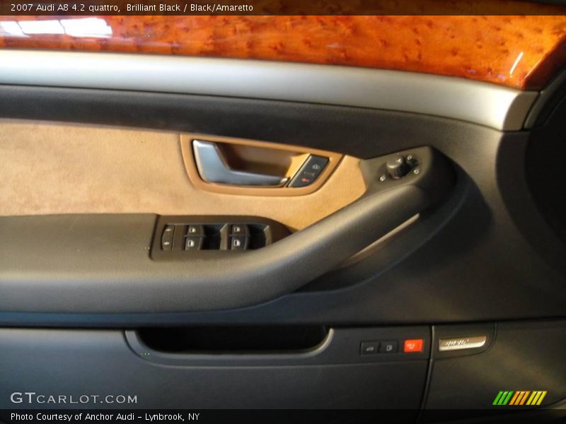 Brilliant Black / Black/Amaretto 2007 Audi A8 4.2 quattro