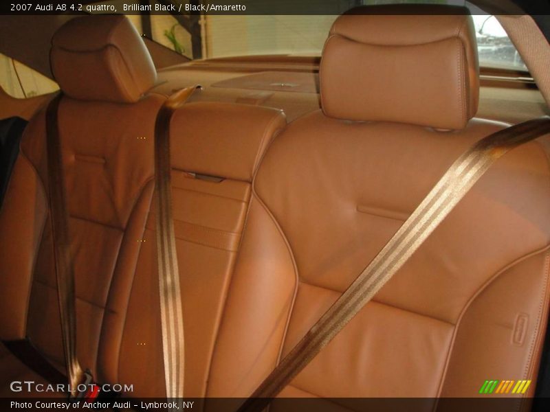 Brilliant Black / Black/Amaretto 2007 Audi A8 4.2 quattro