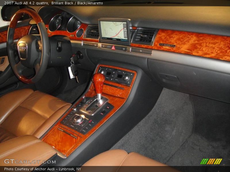 Brilliant Black / Black/Amaretto 2007 Audi A8 4.2 quattro