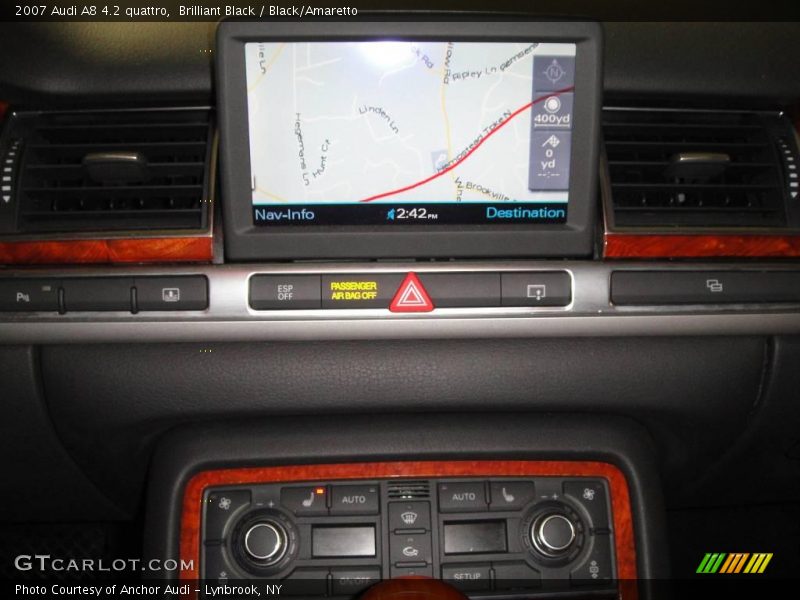 Brilliant Black / Black/Amaretto 2007 Audi A8 4.2 quattro