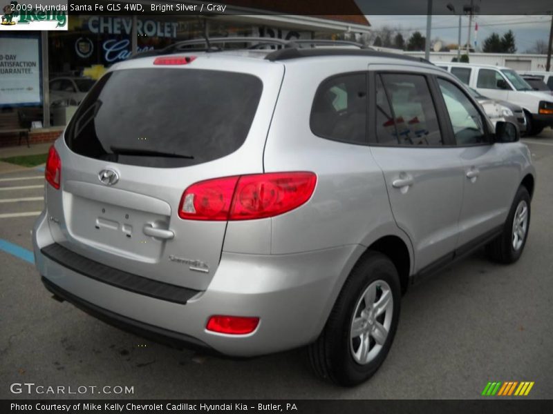 Bright Silver / Gray 2009 Hyundai Santa Fe GLS 4WD