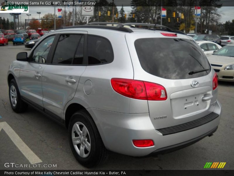 Bright Silver / Gray 2009 Hyundai Santa Fe GLS 4WD