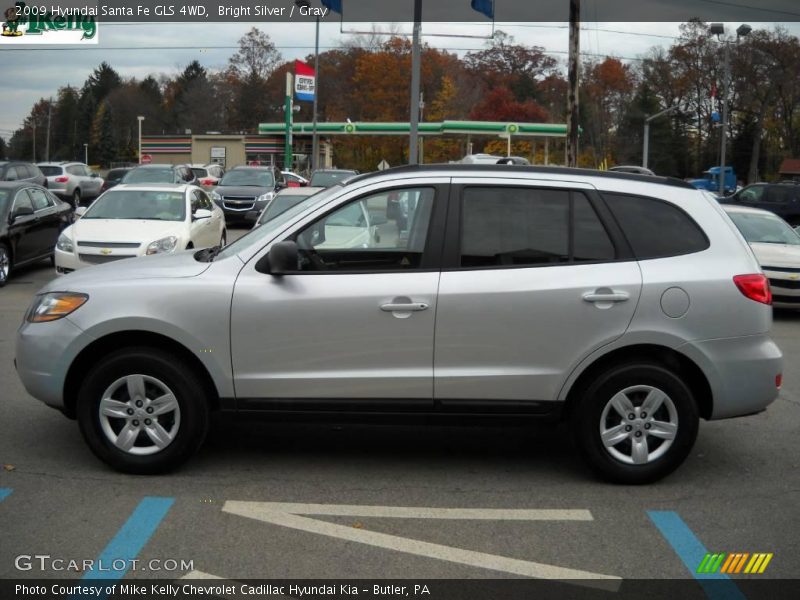 Bright Silver / Gray 2009 Hyundai Santa Fe GLS 4WD